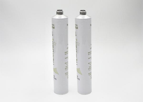 Thread M11 Aluminum Tube Container , Hair Cream Tube With Bottom Rubber Ring