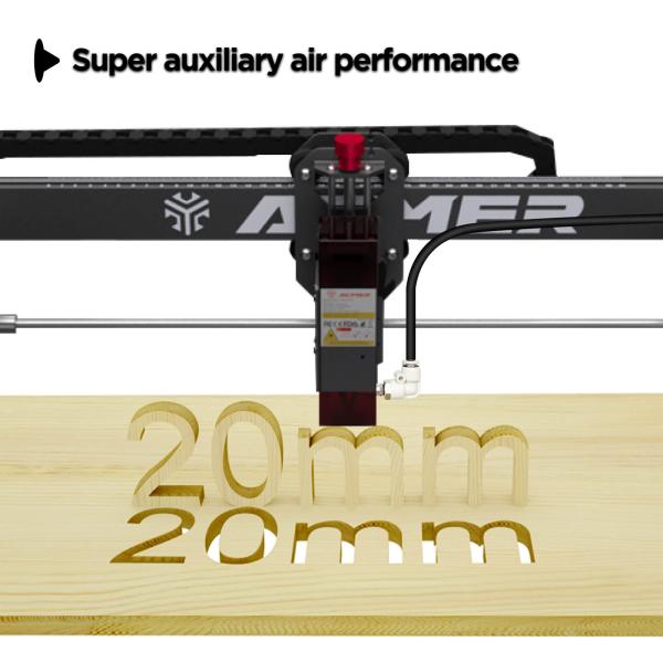 SPCC Laser Engraver Air Assist Pump 12V 24W 10 - 30L/Min Adjustable Airflow