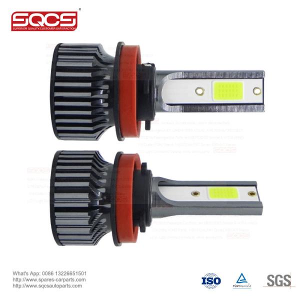V6-24W LED Car Headlight Bulbs 6500K 200M Range for Mercedes Benz H1 H3 H7 H11 9005 9006 9012 5202 880 H4 H13 9004 9007