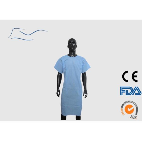 Microporpus Disposable Patient Gowns PP Material Neck / Waist Ties Type