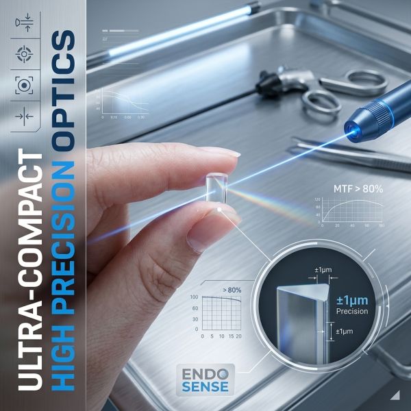 Custom Glass Rod Lens Medical Rigid Endoscope Sapphire Quartz Optical  Rod Lens for Endoscopes