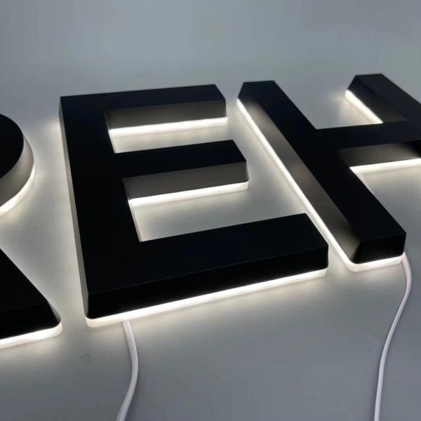 LED Channel Letter Sign Custom Mantel Letter Signage 3D LED Backlit Sign
