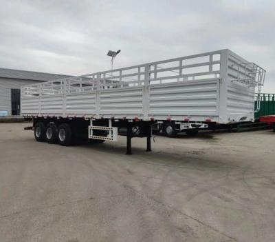 Leaf Spring Suspension Steel Side Bar Fence Truck Cargo Trailer for Heavy Duty Cargo