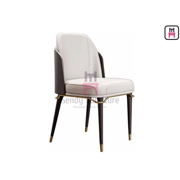 Стул ресторана кожи/места ткани деревянный изогнул Бакрест с оборудованием золота