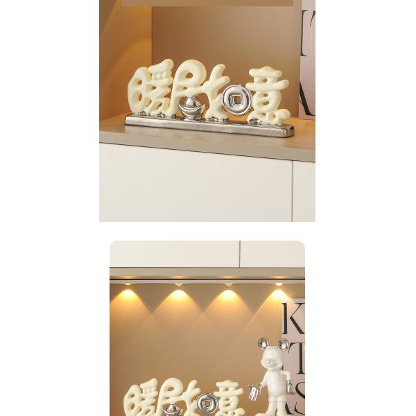 Tree Branch Double Tray Creative White Porcelain Bear Storage Decoration for Hallween