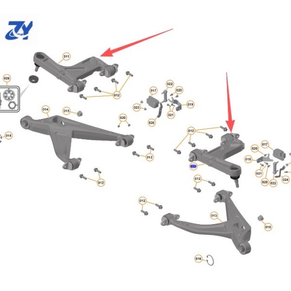 Suitable for McLaren 540C 570S 600T Rear Car Control Arm 13B0781CP 13B0782CP High-quality Control Arm