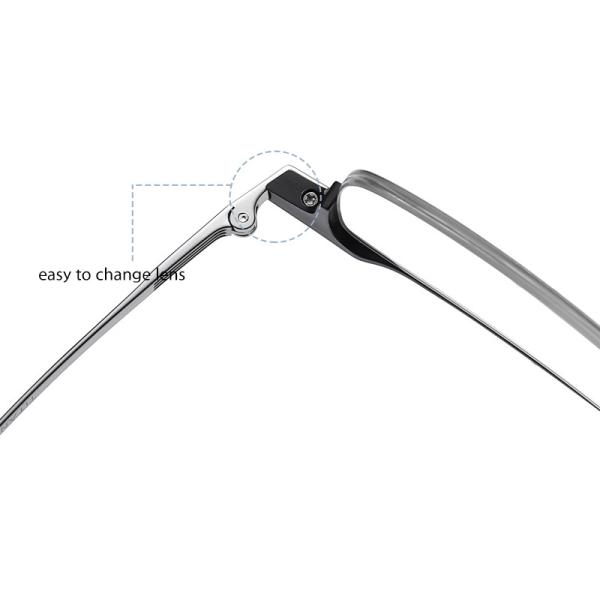 Parafuso removível flexível dos adultos de Al Mg Pure Titanium Eyeglasses
