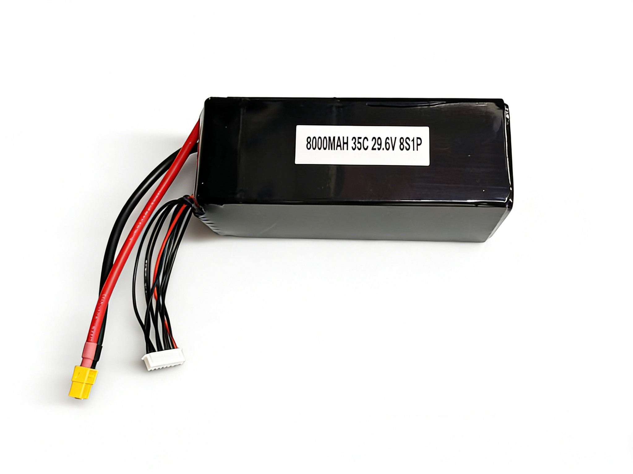 35C FPV Drone Battery 8S Lipo Battery 8000mAh 29.6V For Extended Uav Flight Time