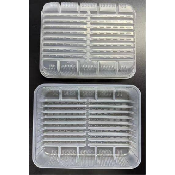 PP Large 27 * 21 * 4.5 cm Disposable Food Packaging Rectangular Noodle/Meal Tray, Low MOQ