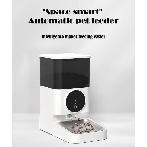 Pet Food Timing Automatic Dog Feeder with Remote App Control and Battery Power Source
