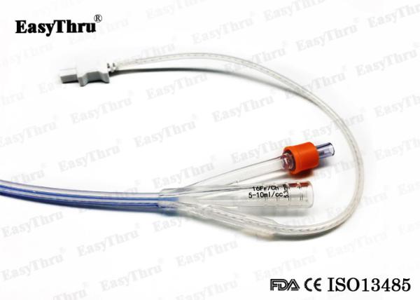 Hospital Prático Urinário Silicone Cateter, Transparente Silicone 3 Way Cateter