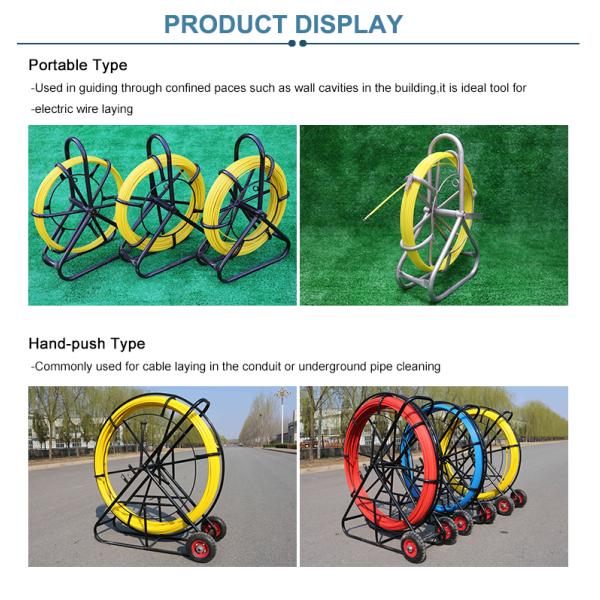 Duct Rodders Standard And Detectable Fiberglass Rods For Feeding Through Conduit