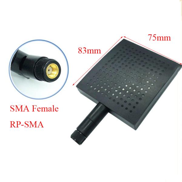 Free Sample 2500mhz 8dBi Balck ABS RP SMA Connector Wifi Panel Antenna