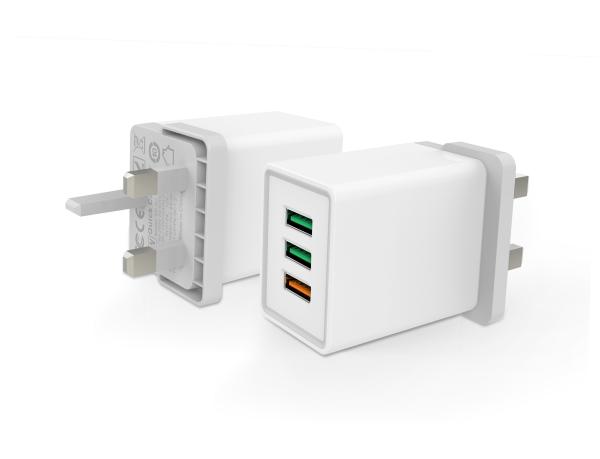 30W PD USB 3 ports QC3.0 Universal Wall Charger adapter