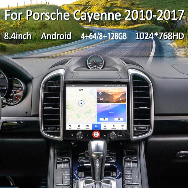 Авторадио Viknav Для Porsche Cayenne (2010-2017) 8,4 дюйма Android Авто стерео мультимедийный проигрыватель GPS навигация беспроводная
