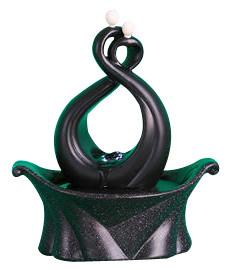 Contemporary Black Table Top Fountains , Small Electric Water Fountains OEM Acceptable