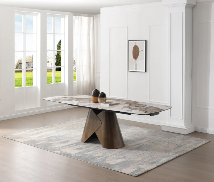 New Design Dining Room Table Modern Luxury Extendable Marble Dining Table for Dining Room
