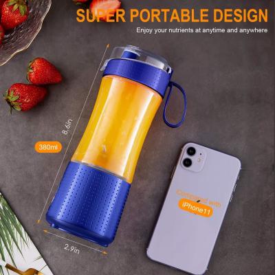 Blender portátil, Vaeqozva USB Rechargeable Smoothie no Go Blender Cup com canudos, batidas de proteínas Mini Mixer de frutas