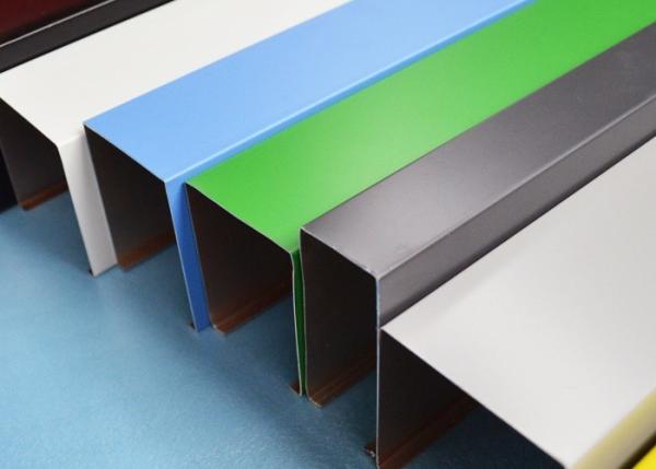 Fireproof Acoustical Square Tube Linear Baffle Ceiling  For Shopping Mall
