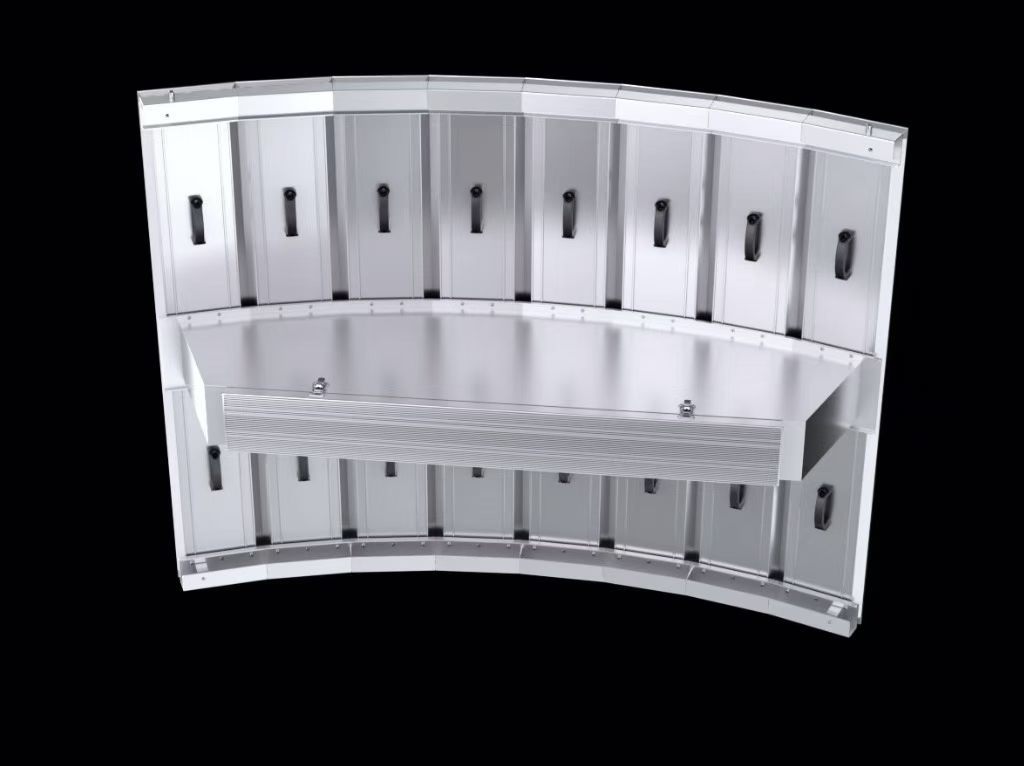 Curved 3D LED Display Aluminum Base Outdoor Panel Screen Energy Saving