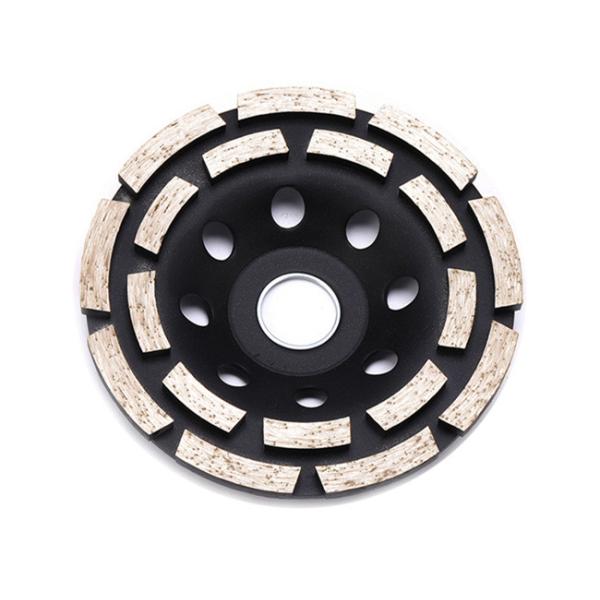 Черное двойное колесо чашки диаманта строки 115mm меля спекло