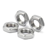 Galvanizado a quente 304 aço inoxidável Filamento fino Hexagonal Nut DIN439