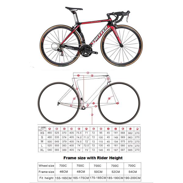 Carbon Fiber Road Bike 700C SNIPER2.0 SHIMANO Claris groupset for racing
