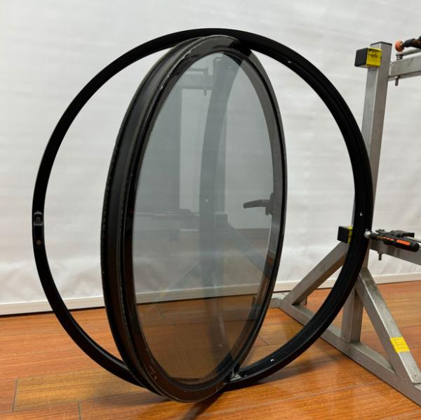 4mm 5mm 6mm  Aluminum Circle Windows Doouble Tempered Glass Round Aluminum Windows