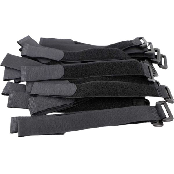 DANSKY Nylon Polyester Standard  Hook and Loop Strap With Plastic Buckle Reusable Self-lock Cinch Strap