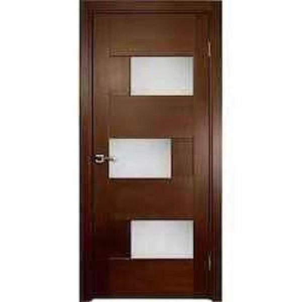 Fireproof MDF Wooden Door HDF ABS PVC WPC Mahogany Wood Entry Door