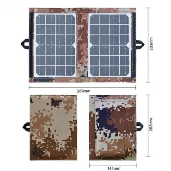 Мини наружные складываемые солнечные панели для кемпинга на улице