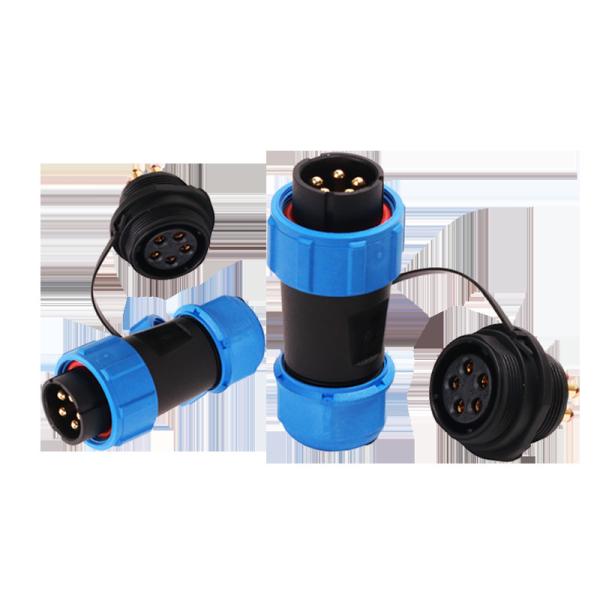 Threaded Coupling Waterproof Plastic Connector SP17 SP21 Nylon 66 10mm Cable