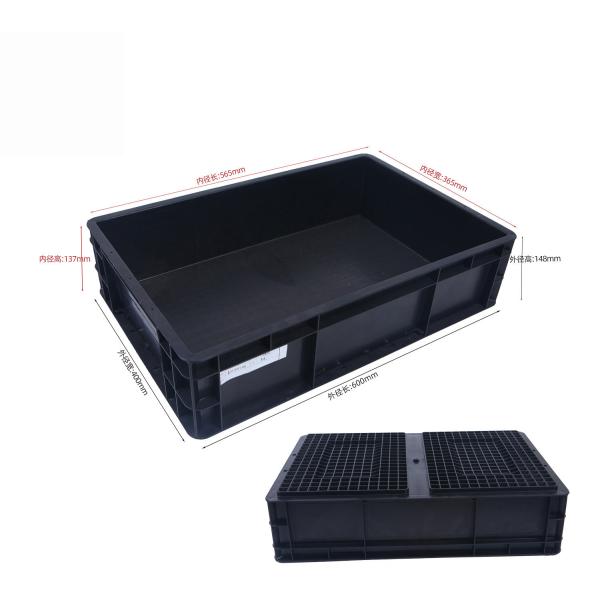 600*400mm ESD Plastic Box ESD Storage Bins Conductive Crate for electronic parts