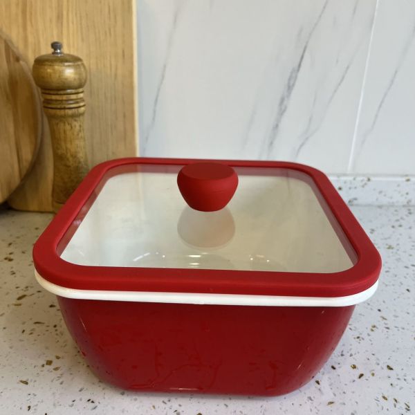 Customized Logo Metal Enamel Casserole Pot Square Shallow Pan Kitchenware Cooking Essential