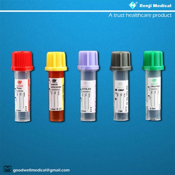 Трубка 0.25ml/0.5ml собрания крови PP микро- для newborn младенцев