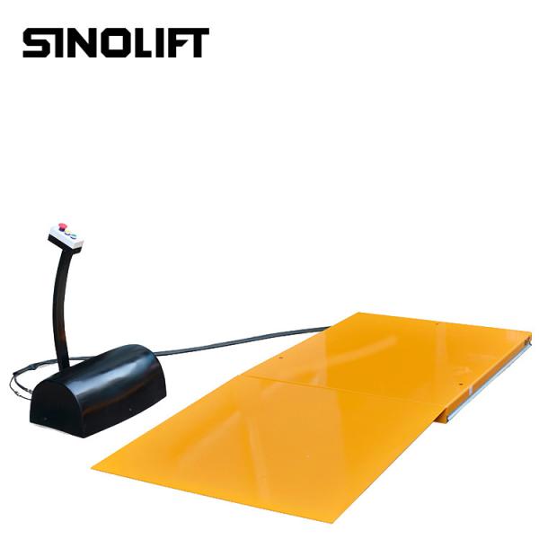 1000kg Low Profile Electric Hydraulic Scissor Lift Table With Aluminum Safety Bar