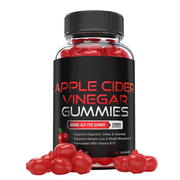 Detox Apple Cider Vinegar Gummy Supplement Support Weight Management and Immune Booster