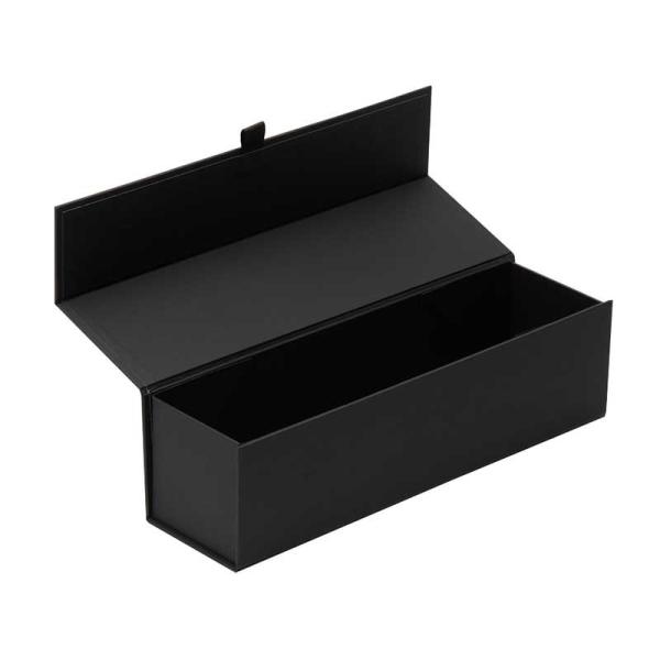 Luxury Gift Packing Boxes Black Single Wine Glass Packaging Boxes Recyclable