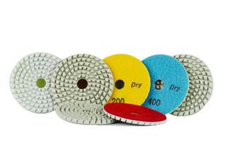 Resin Bond Diamond Floor Pads , Easy Manipulation Diamond Grinding Pads For Concrete