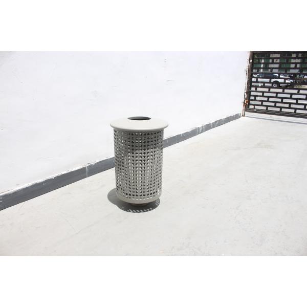 Металлическая уличная ячейка для мусора с размерами 450x450x750 мм