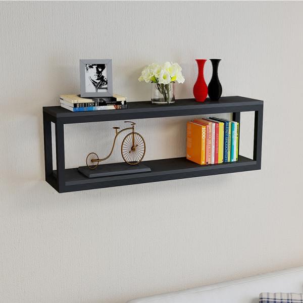 Wood Corner Wall Shelf Design Metal Frame Floating Shelves for Bedroom Mail Packing Y
