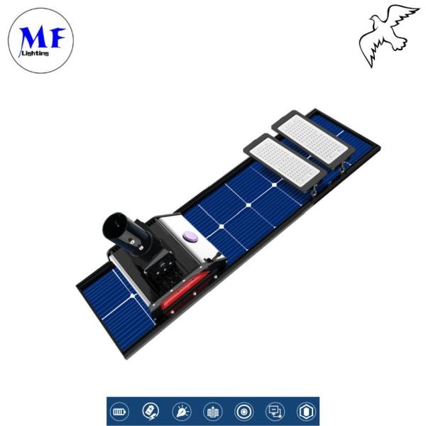 Iluminação de rua LED de alta luminosidade Lâmpada solar de rua IP66 Iluminação industrial à prova d'água 30W-150W Para estacionamentos na estrada
