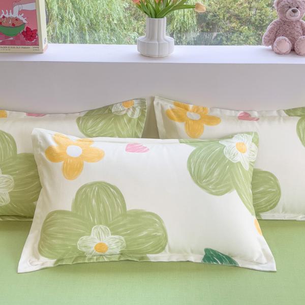 8PCS Setes de roupa de cama de microfibra impressa com cortinas de cores personalizadas