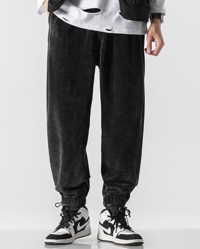 Small Moq Clothing Manufacturers Chenille Sweatpants Men'S Wide Leg Loose Casual Pants