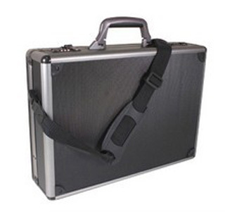 15 Inch Aluminum Laptop Case Office Travel Case With Locks Pockets