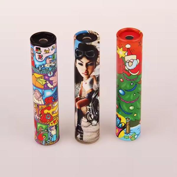 Papeterie éducative classique Tubular Prism Len Fête de prédilection pour les enfants et cadeau de la Saint-Valentin avec Kaleidoscope de papier d'emballage