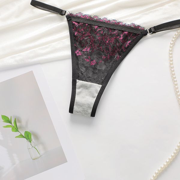 Female New Arrival Underwear Set Lace Underwear Thin Style Big Chest Small Panties Bra Set Supply