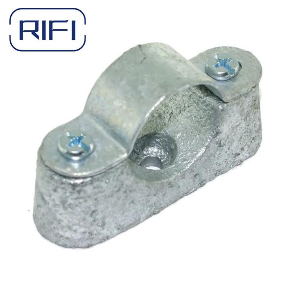 20mm 25mm Gi Conduit Pipe Fittings Electro Galvanized Space Bar Saddle