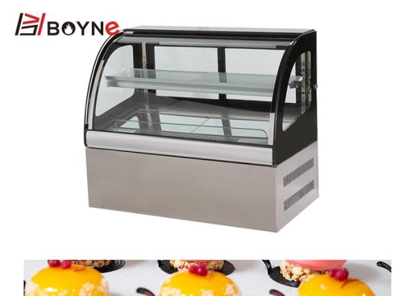 Dinâmica de aço inoxidável Desktop do congelador da exposição do bolo que refrigera para o supermercado
