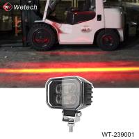 Lumière de zone rouge de chariot élévateur 10V - 80V 30W LED Lampes de sécurité de chariot élévateur avec support en acier inoxydable